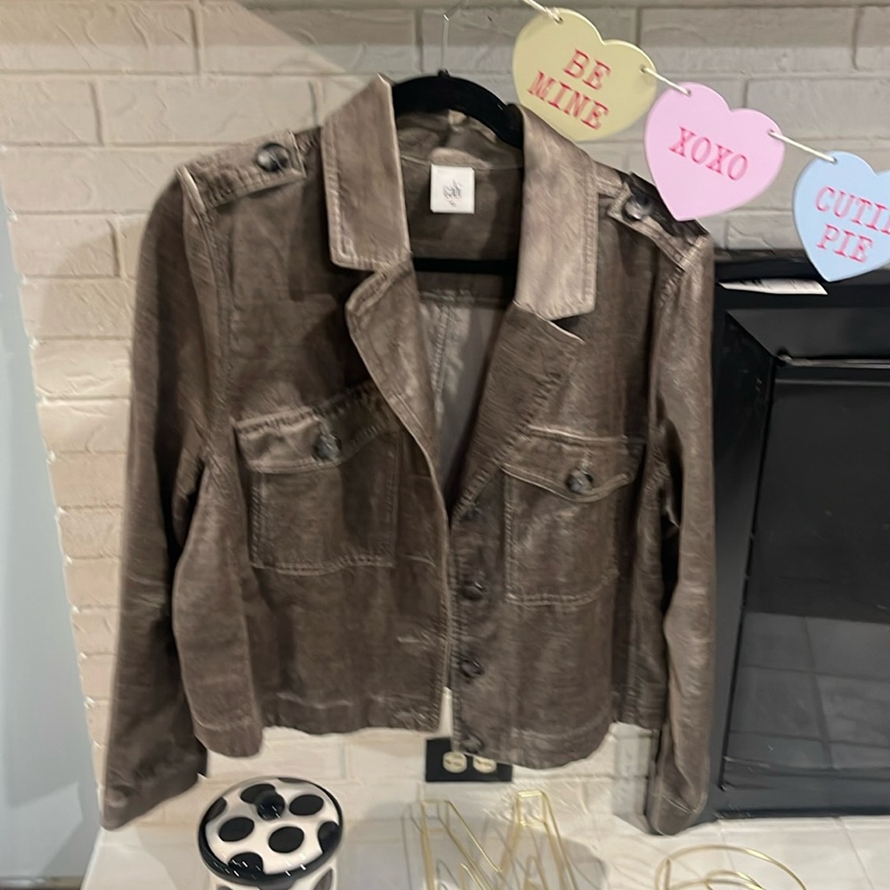 Cabi metallic velour jacket